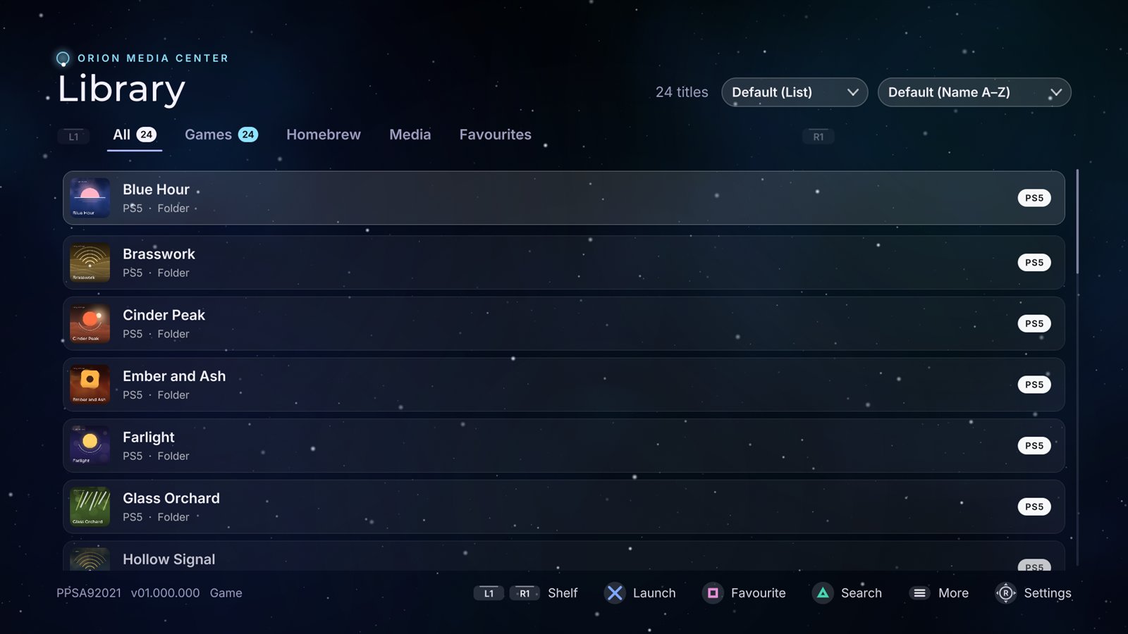 List view